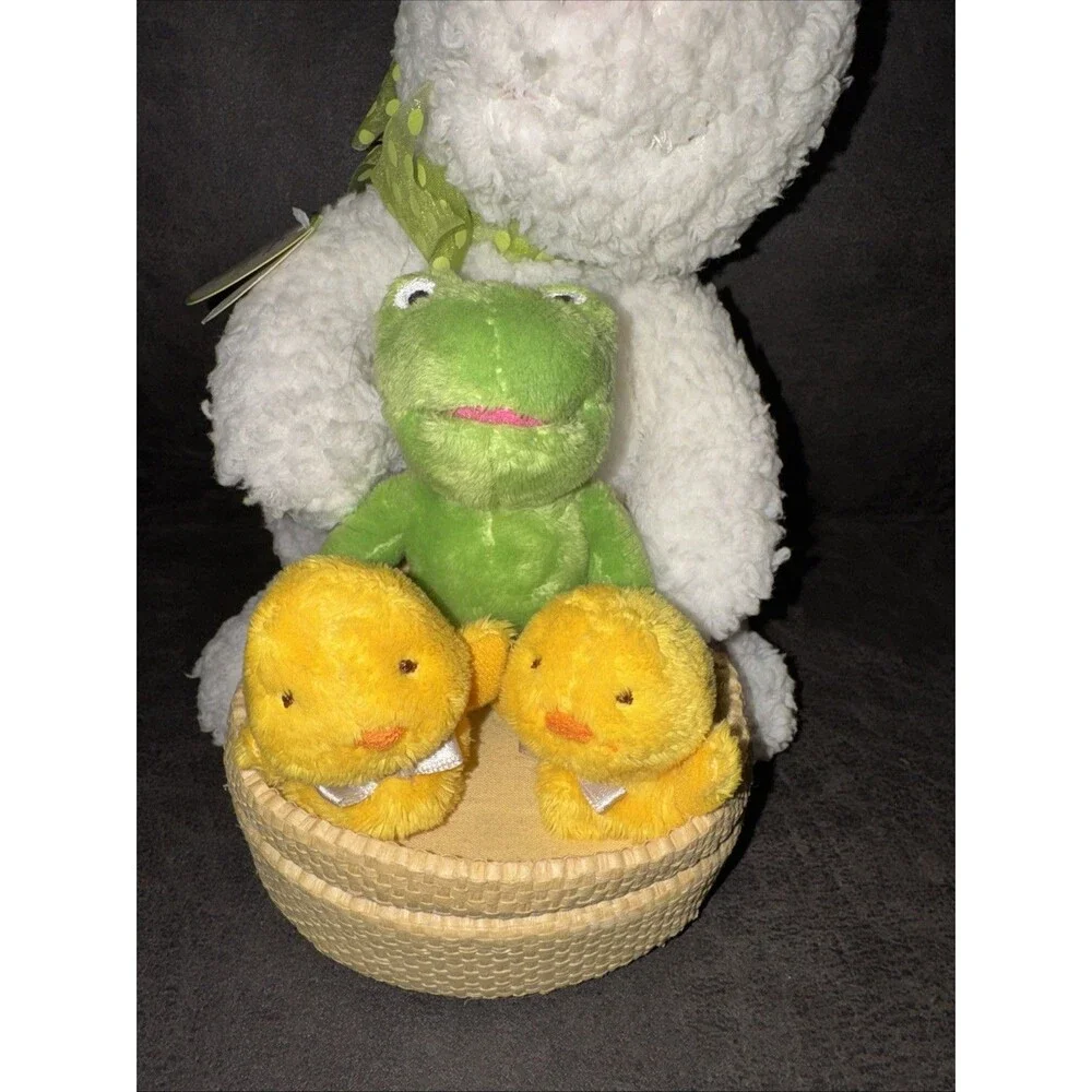 2007 HALLMARK Spring Quartet Easter Bunny Frog Chick Sings At The Hop 14” Works!